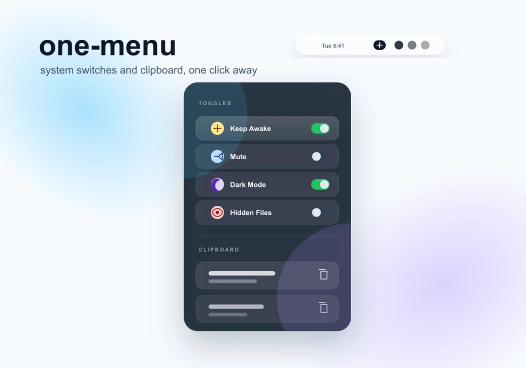 One Menu